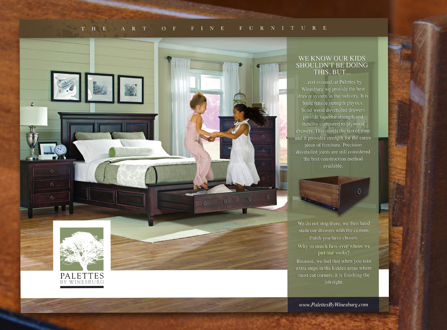 Palletes By Winesburg - Magazine Ad Design - Les Lehman Design